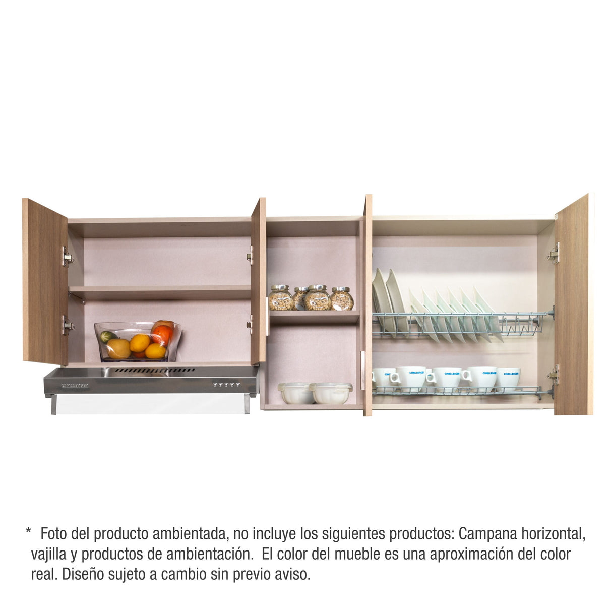 Mueble Superior de Cocina Challenger Acandi 150x60cm con Espacio para Extractor - MUEBLES SUPERIORES DE COCINA | Bylmo