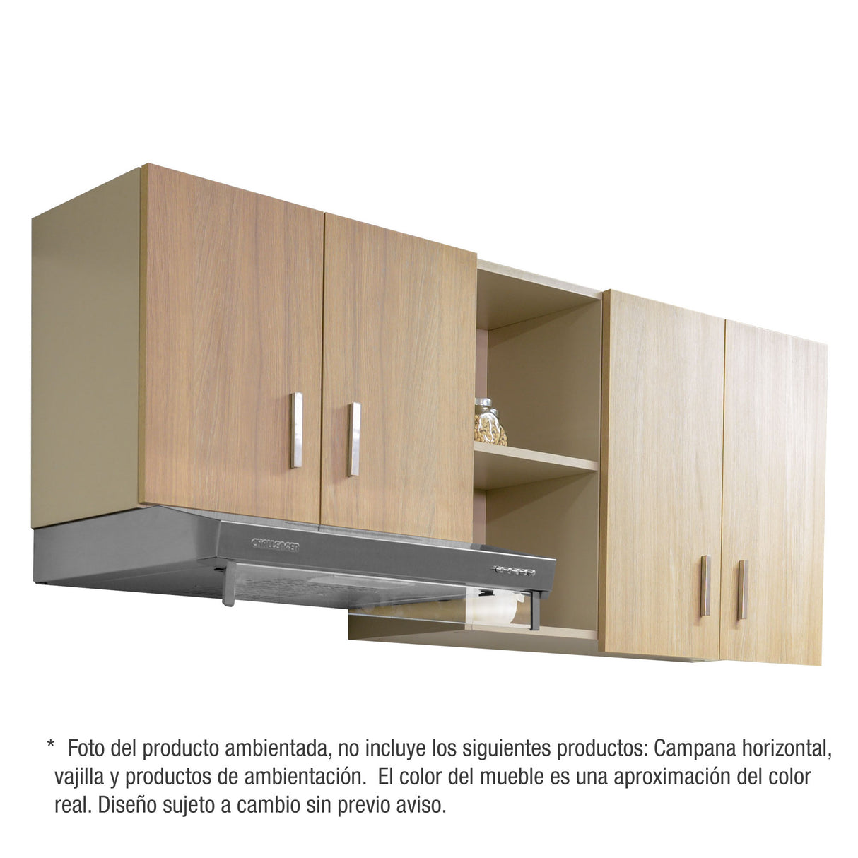 Mueble Superior de Cocina Challenger Acandi 150x60cm con Espacio para Extractor - MUEBLES SUPERIORES DE COCINA | Bylmo