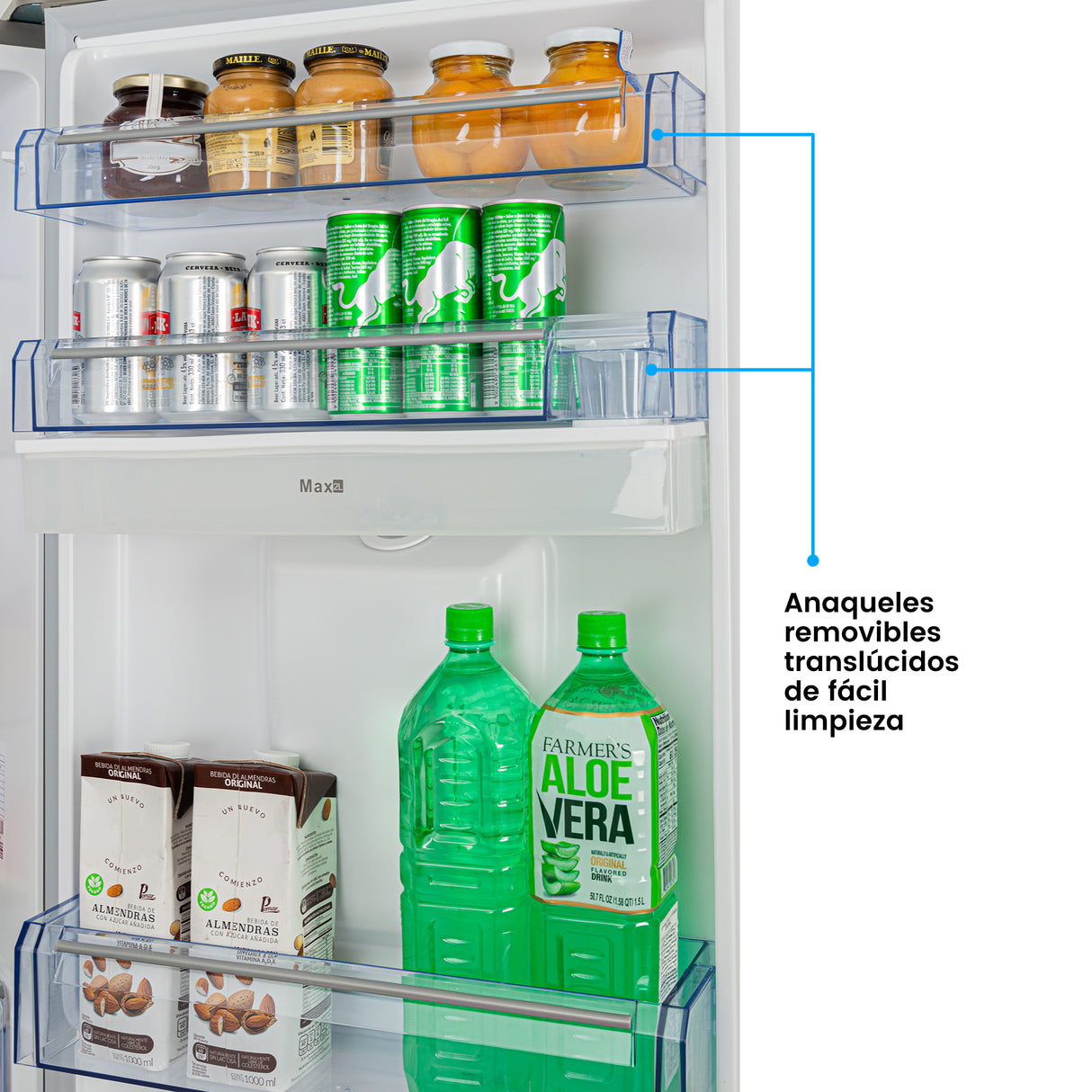 Nevera Challenger Bottom Freezer Gris 60x185cm No Frost de 325 Litros y con Congelador - NEVERAS | Bylmo