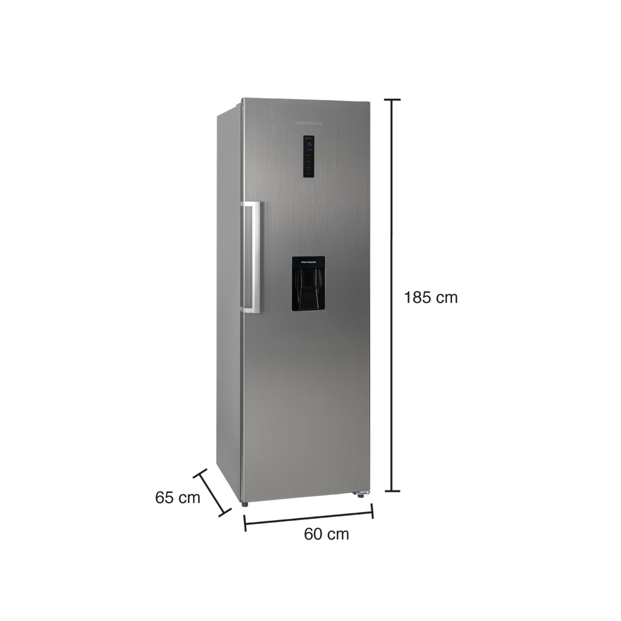Nevera Challenger Twin Gris 60x185cm No Frost de 354 Litros y sin Congelador - NEVERAS | Bylmo