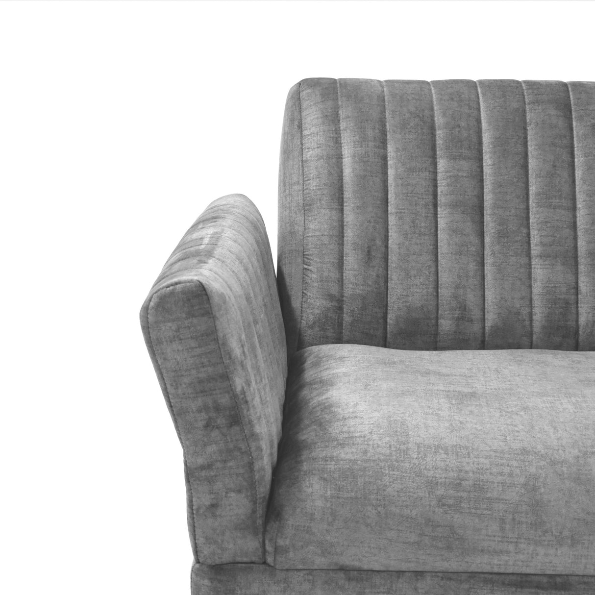 Sofá Cama Pensilvania Gris y Matiz Caoba 205x87cm de Tres Puestos Reclinable con Apoya Brazos - SOFAS Y POLTRONAS | Bylmo