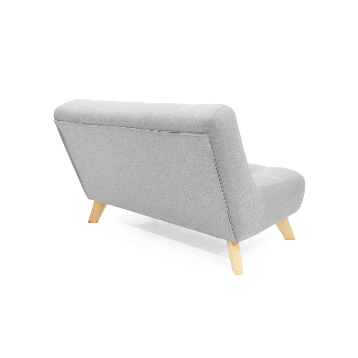 Sofá Navara Plata y Matiz Natural 121x82cm de Dos Puestos sin Apoya Brazos - SOFAS Y POLTRONAS | Bylmo