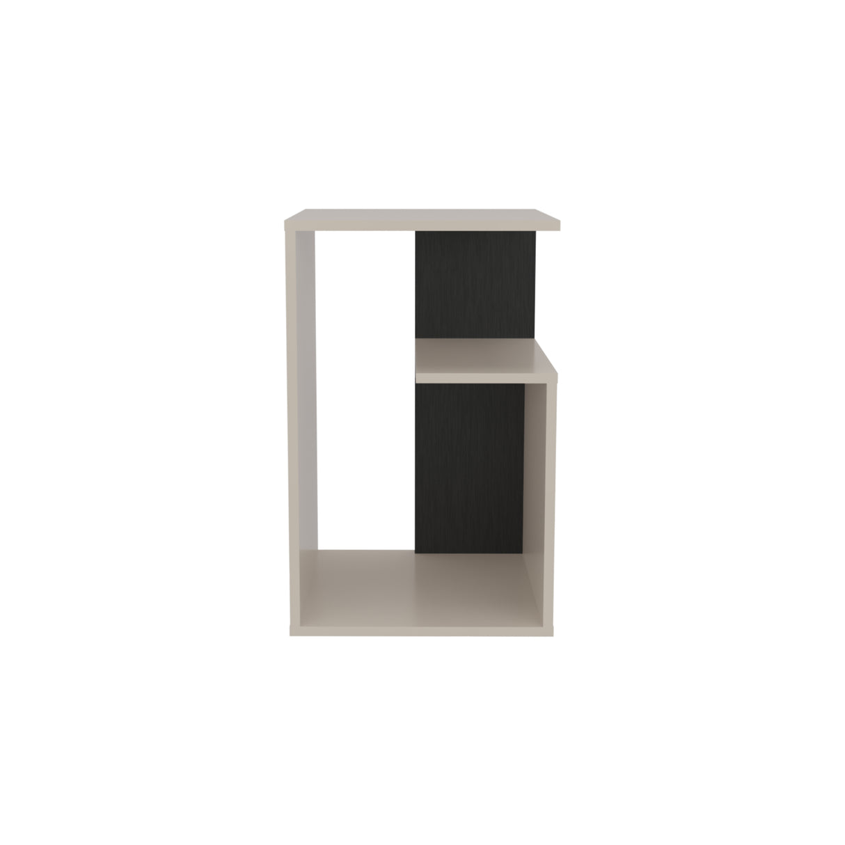 Mesa Auxiliar Adel Capri y Wengue 39.8x63.4cm Rectangular con Dos Compartimientos - MESAS AUXILIARES | Bylmo