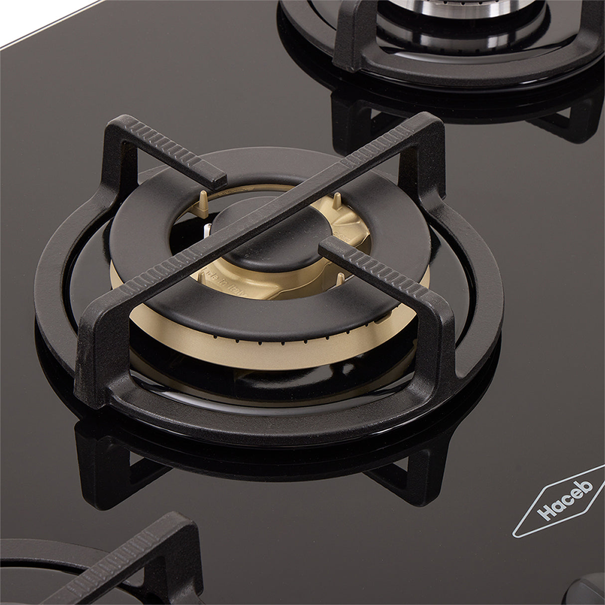 Estufa de empotrar Haceb Negro 78.5x60.4cm para Gas Natural con Cinco Quemadores - ESTUFAS DE EMPORTRAR Y CUBIERTAS | Bylmo