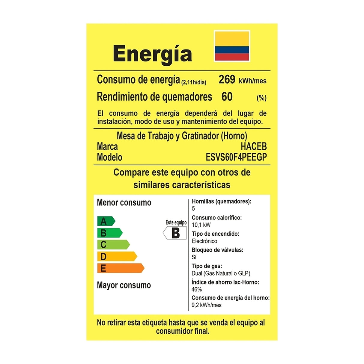 Estufa Haceb Negro 65.5x96.5cm Para Gas Propano con Cuatro Quemadores y con Horno - ESTUFAS | Bylmo