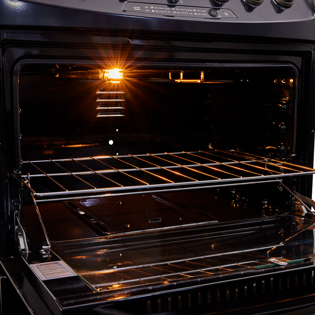 Estufa Haceb Negro 98x81cm Para Gas Propano con Seis Quemadores y con Horno - ESTUFAS | Bylmo