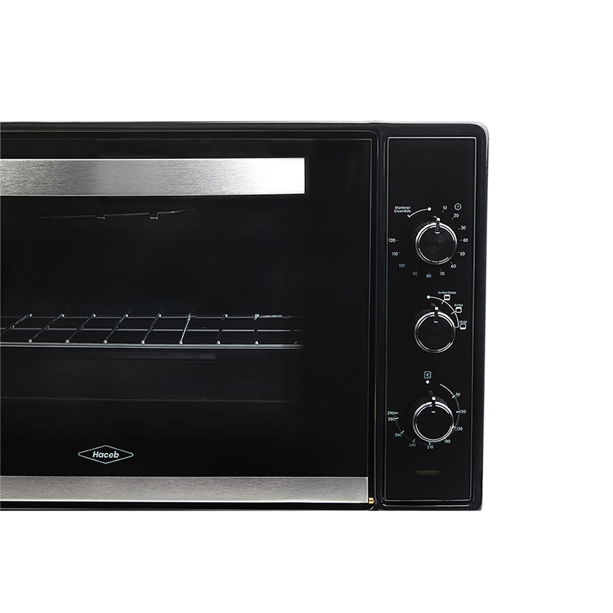 Horno de Empotrar Haceb Inox 60x36.4cm 110 Voltios Con Temporizador - HORNOS DE EMPORTRAR | Bylmo