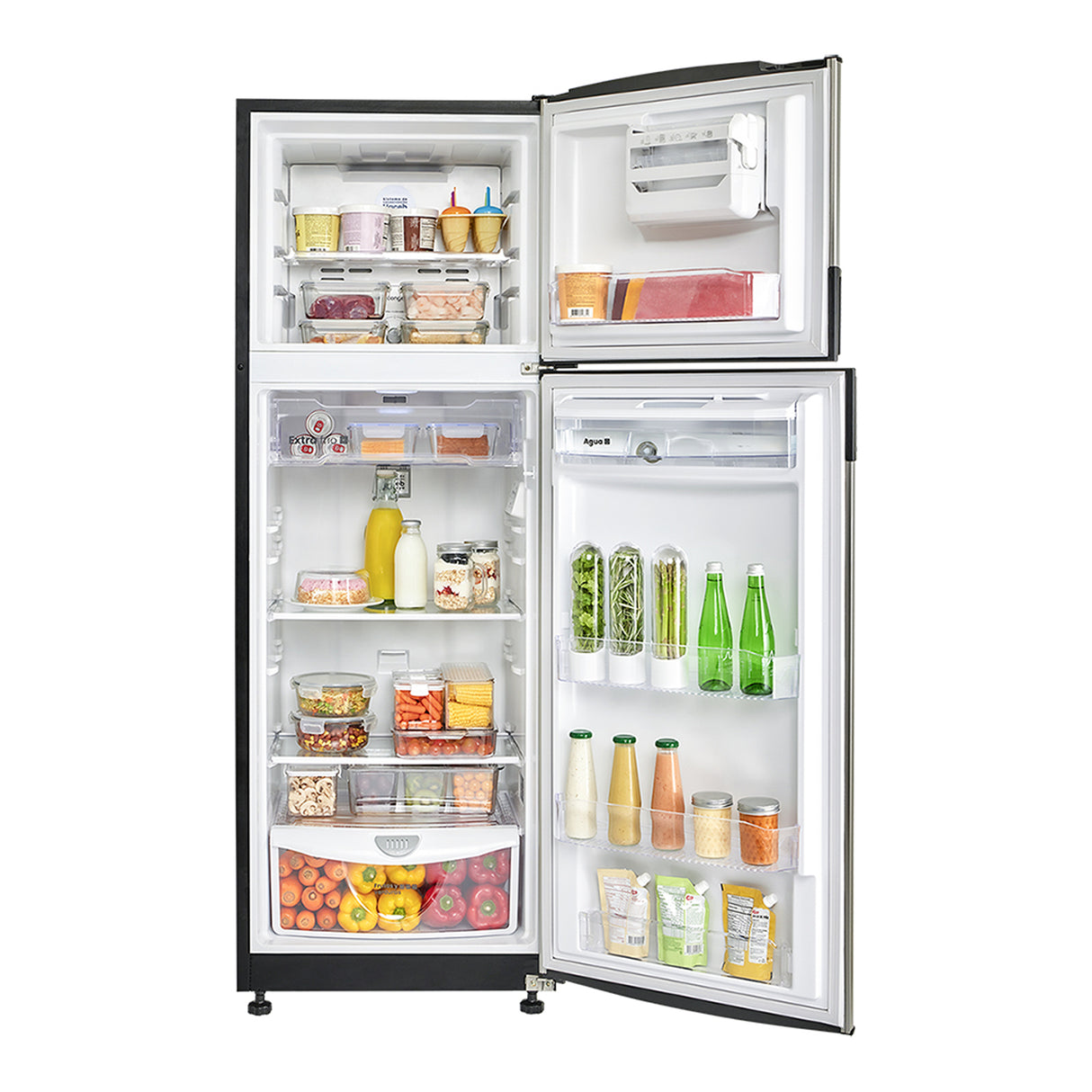 Nevera Haceb Inverter Inox 65x163cm No Frost de 254 Litros con Dispensador de Agua y con Pantalla Digital - NEVERAS | Bylmo