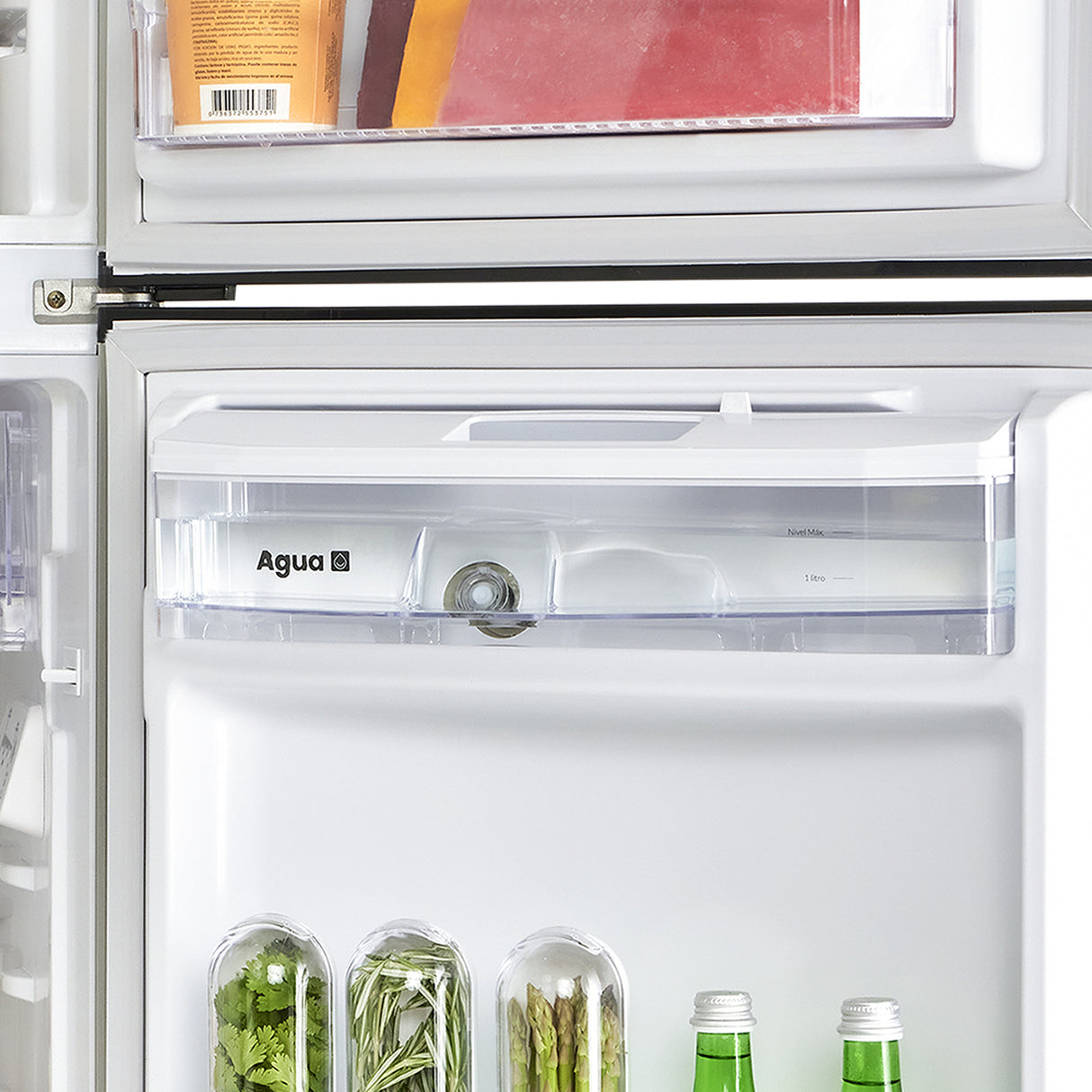 Nevera Haceb Inverter Inox 65x163cm No Frost de 254 Litros con Dispensador de Agua y con Pantalla Digital - NEVERAS | Bylmo