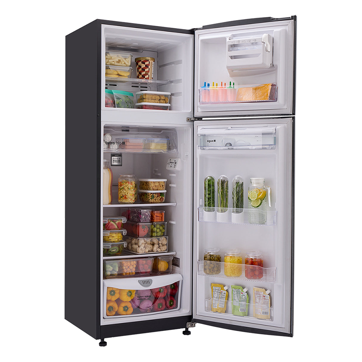 Nevera Haceb Inverter Titanio 65x179.5cm No Frost de 294 Litros con Dispensador de Agua y con Pantalla Digital - NEVERAS | Bylmo