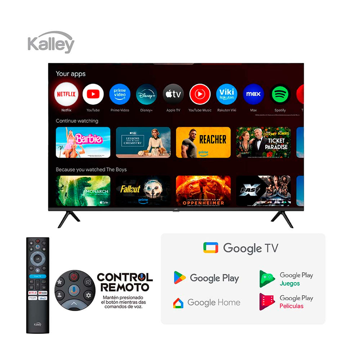 Combo Televisor Kalley 40 QLED y Barra de Sonido Kalley