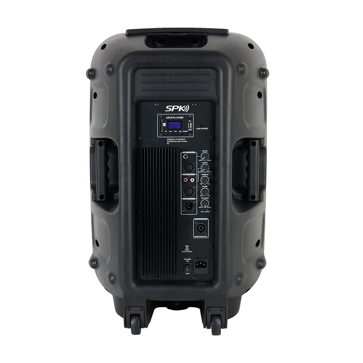 Parlante Kalley Negro 33x68.5cm con Micrófono y con Control Remoto - PARLANTES | Bylmo