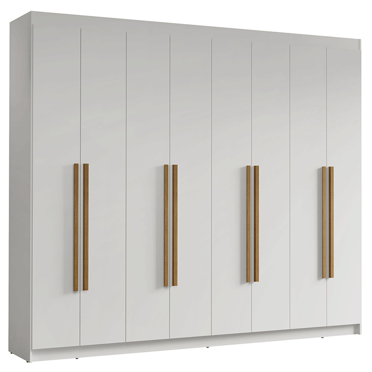 Closet Venus Blanco y Marrón 216x217cm con Ocho Puertas y con Diecisiete Compartimientos - CLOSETS | Bylmo