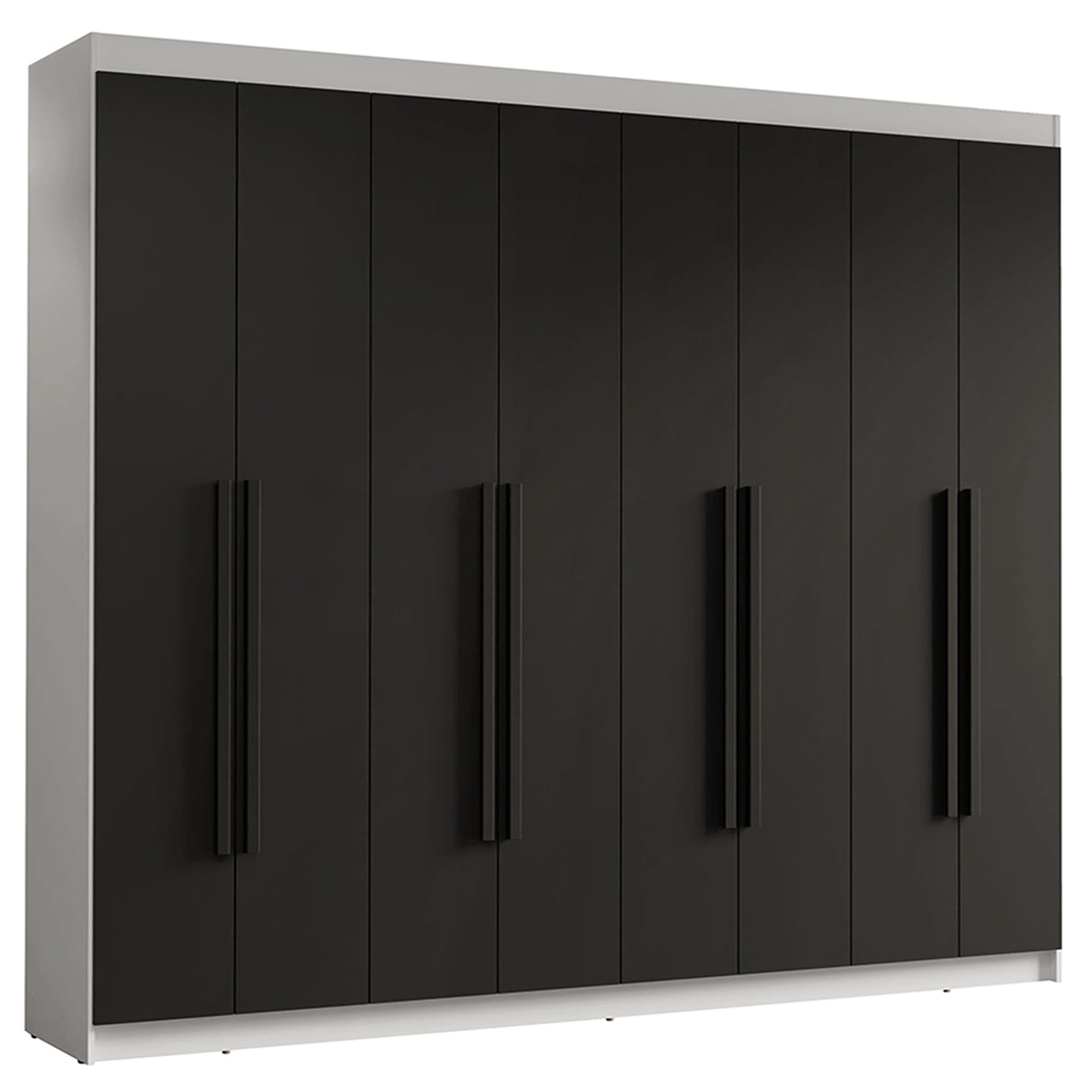 Closet Venus Blanco y Negro 216x217cm con Ocho Puertas y con Diecisiete Compartimientos - CLOSETS | Bylmo
