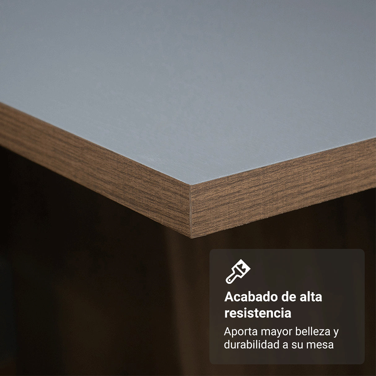 Juego de comedor Aspen Marrón y Gris 90x78cm Cuadrado de Cuatro Puestos con Cuatro Sillas - COMEDORES | Bylmo