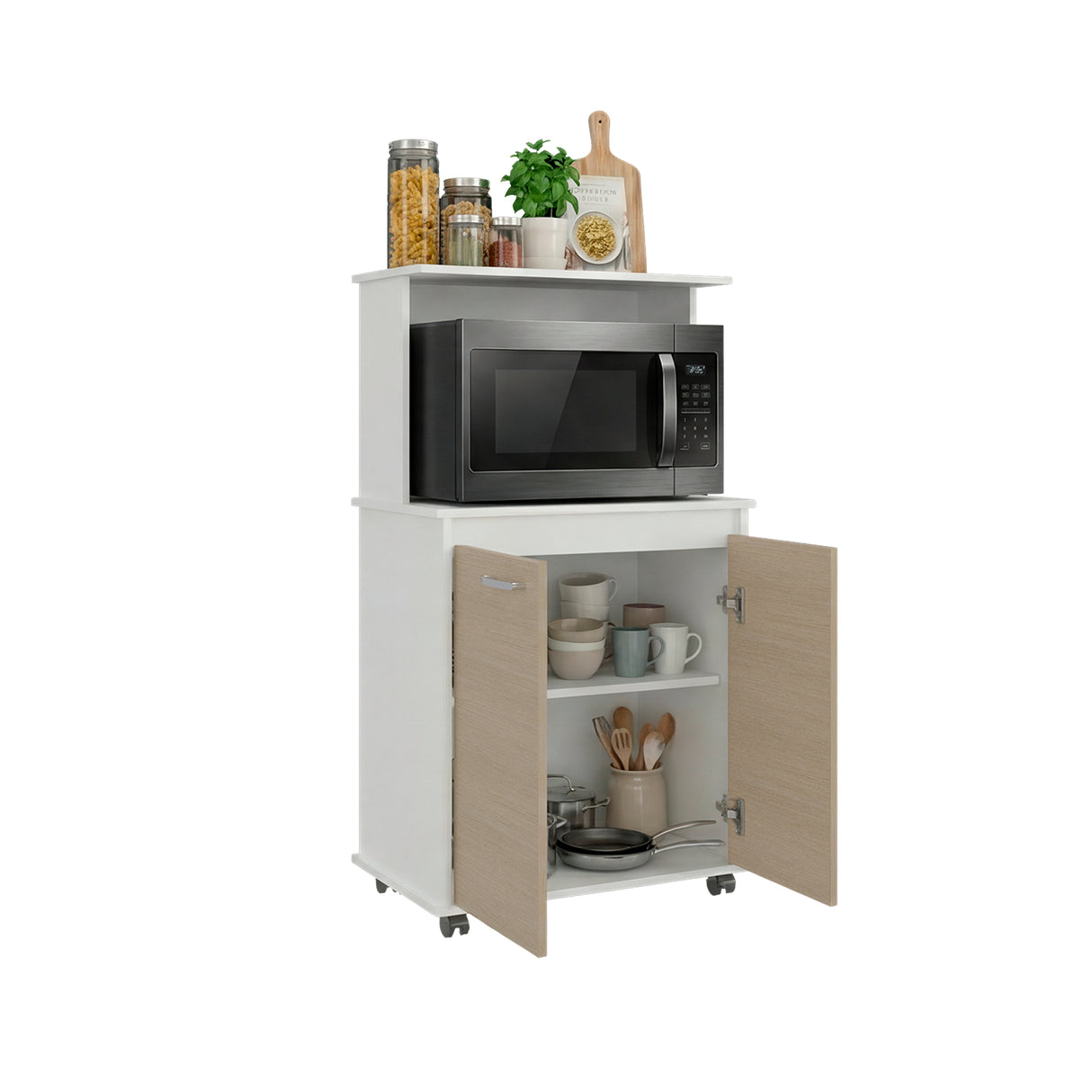 Mueble Auxiliar de Cocina Kitchen Cartagena 63x113.5cm con un Entrepaño y con Dos Comportamientos - BARRAS Y MUEBLES AUXILIARES | Bylmo
