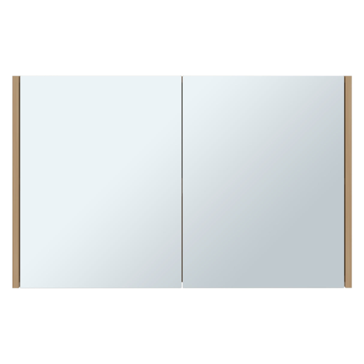 Gabinete de Baño 80 C Fresno 80x50cm Rectangular con Espejo y con Un Entrepaño - GABINETES DE BANHO | Bylmo