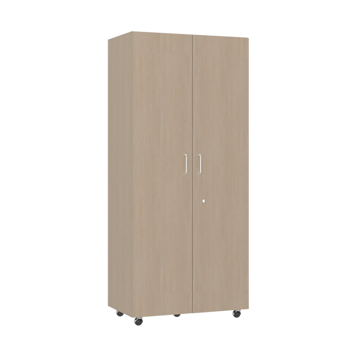Closet Iko Cartagena y Blanco 80x182.5cm sin Cajones con 2 Entrepaños - CLOSETS | Bylmo