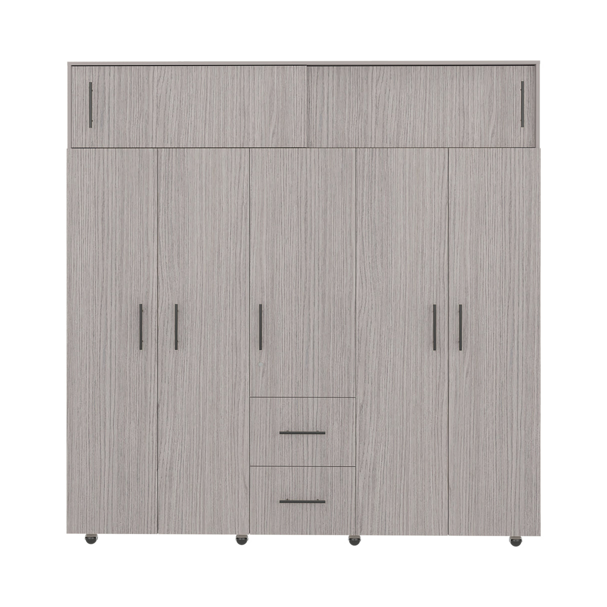 Closet Montevideo Positano y Blanco 200.1x206cm con 3 Cajones con 4 Entrepaños - CLOSETS | Bylmo