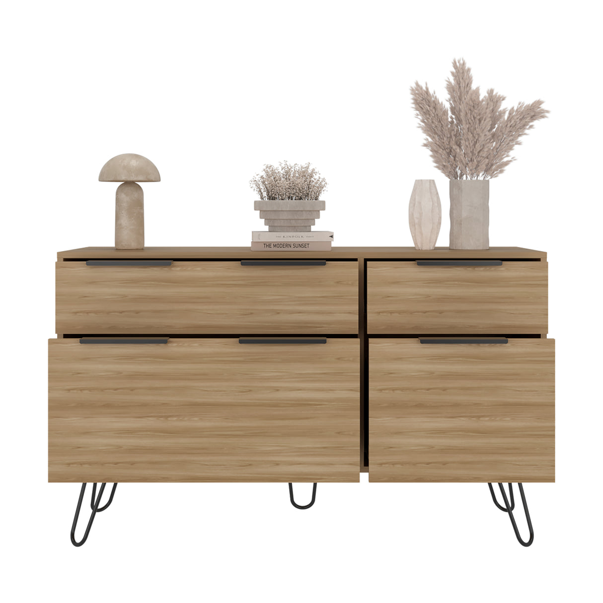 Cómoda Concept Fresno 120x74cm De Dos Hileras con Dos Cajones - CAJONERAS Y COMODAS | Bylmo