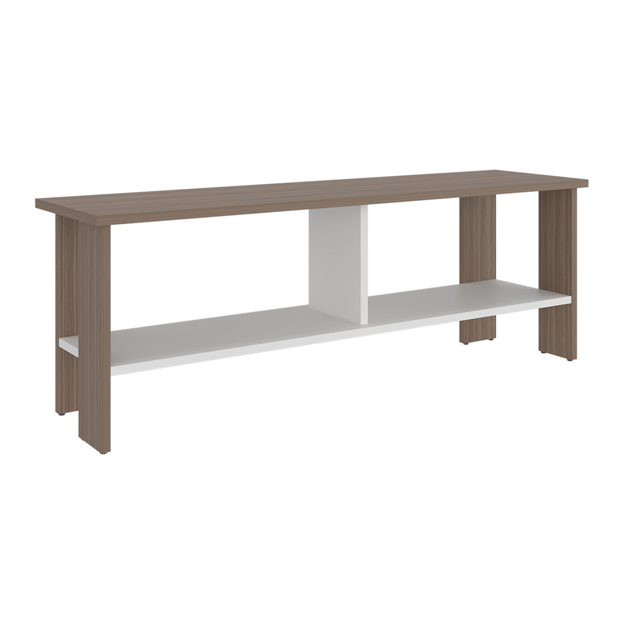 Mesa para TV Navia Avellana 120.3x42.1cm para TV Hasta 50 pulgadas - MUEBLES DE TV | Bylmo