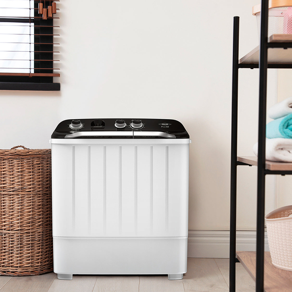 Lavadora Haceb Blanco 42x93.4cm Para 7 Kilos con 5 Funciones Preconfiguradas - LAVADORAS Y SECADORAS | Bylmo