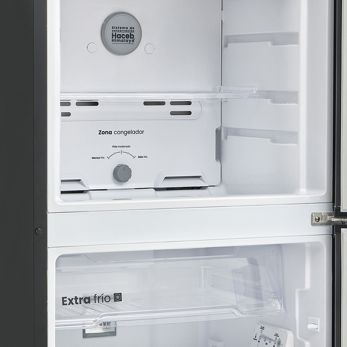 Nevera Inverter No Frost Haceb Titanio 62x148.5cm De 243 Litros con Dispensador de Agua - NEVERAS | Bylmo
