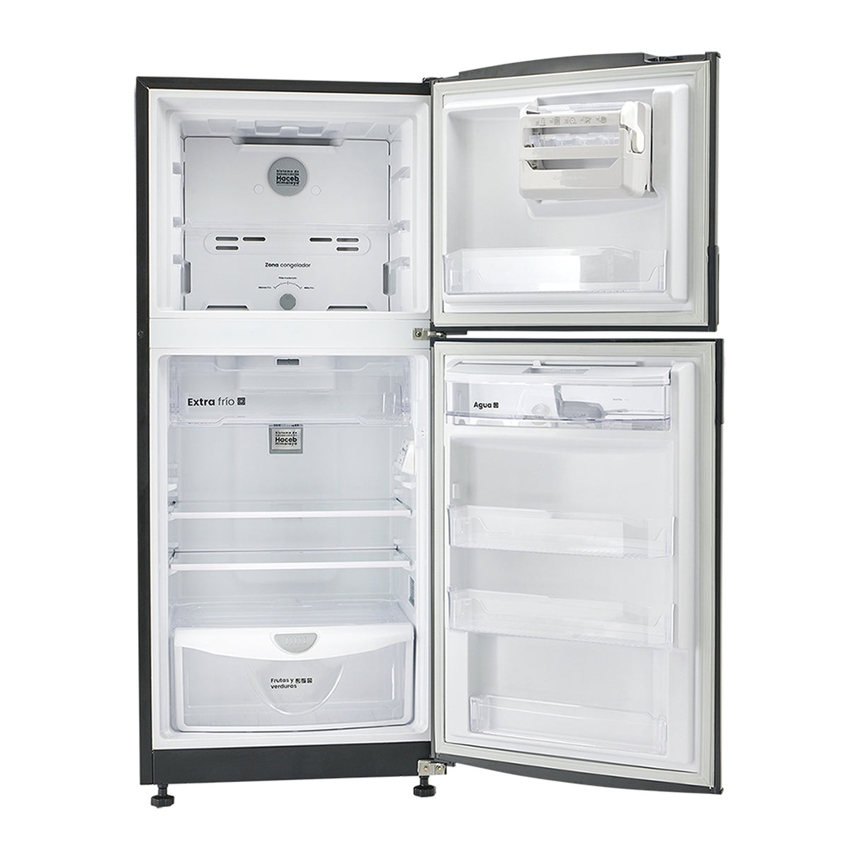 Nevera Inverter No Frost Haceb Titanio 62x148.5cm De 243 Litros con Dispensador de Agua - NEVERAS | Bylmo