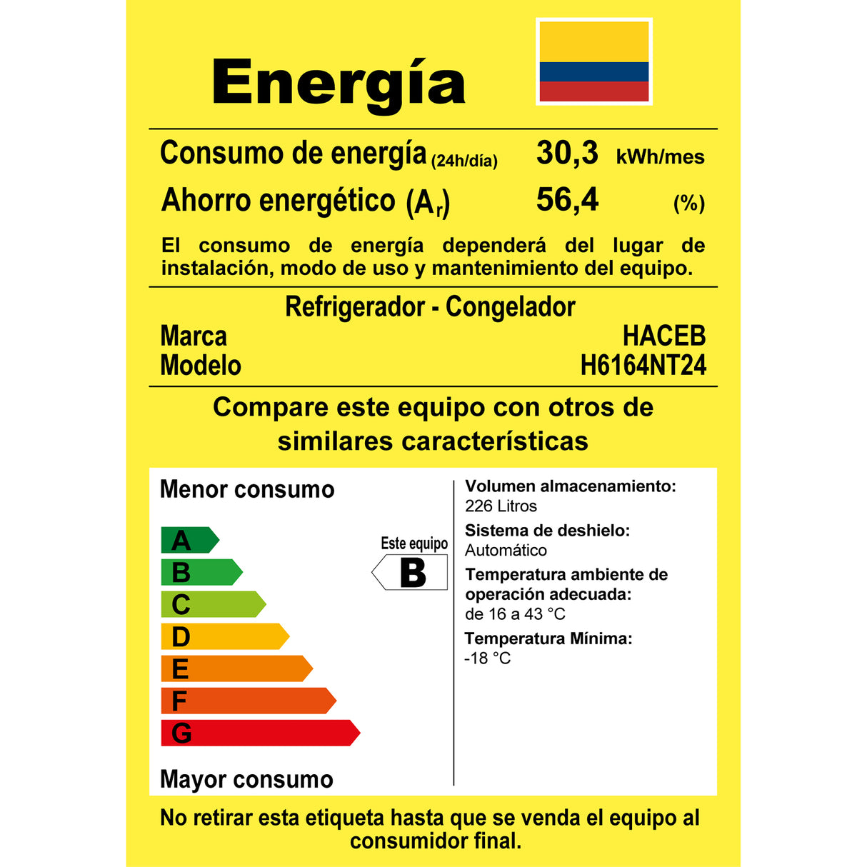Nevera No Frost Haceb Gris Plomo 62x148.5cm De 243 Litros con Dispensador de Agua - NEVERAS | Bylmo