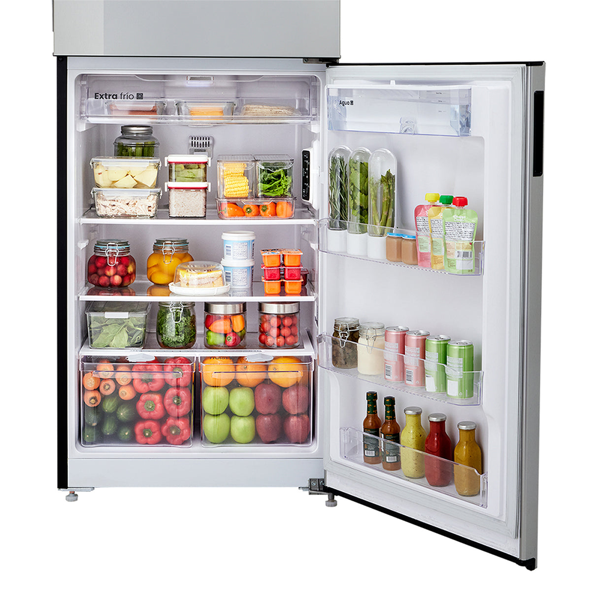 Nevera No Frost Haceb Inox 74x175.5cm De 404 Litros con Dispensador de Agua - NEVERAS | Bylmo