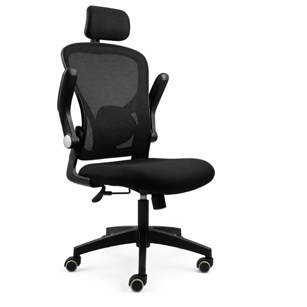 Silla Gerencial Negro 61x124cm con Apoya Brazos con Soporte Lumbar y con Apoya Cabezas - SILLAS DE OFICINA | Bylmo