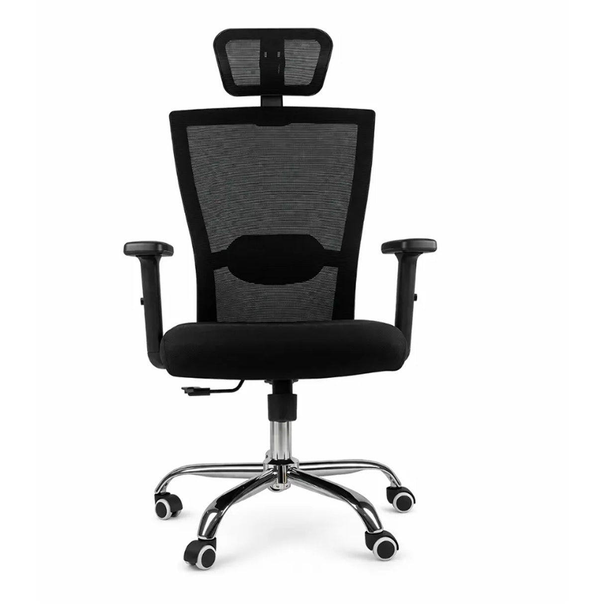 Silla Gerencial Negro 66x125cm con Apoya Brazos con Soporte Lumbar y con Apoya Cabezas - SILLAS DE OFICINA | Bylmo