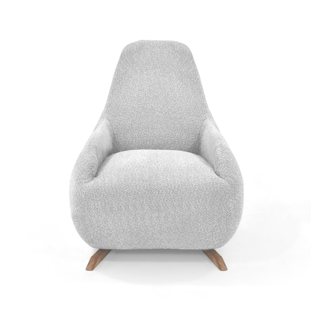 Poltrona Rusell Plata y Matiz Caoba 77x95cm de Un Puesto con Apoya Brazos - SOFAS Y POLTRONAS | Bylmo