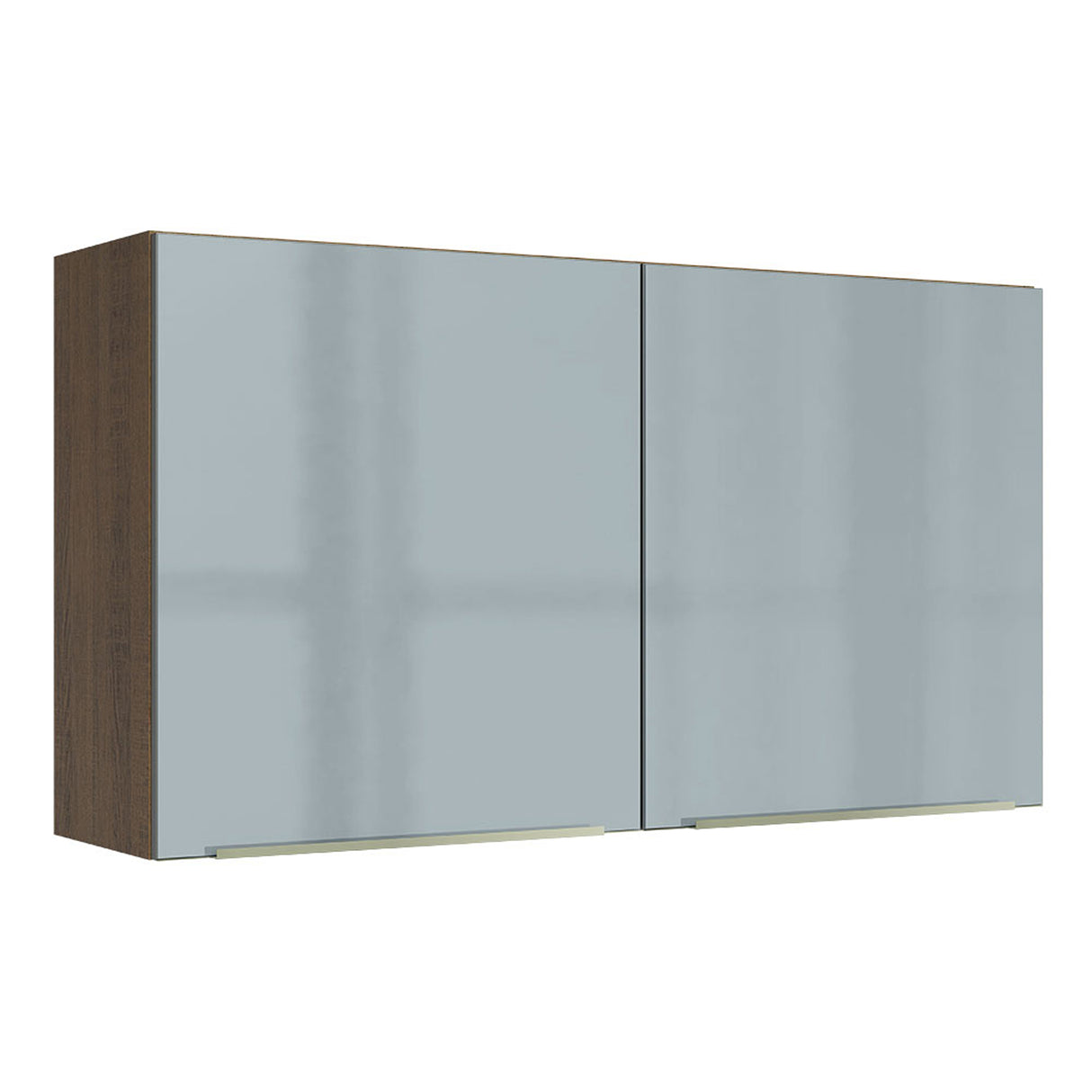 Mueble Superior de Cocina Lux Marrón y Gris 120x66cm con Cuatro Entrepaños y Dos Puertas - MUEBLES SUPERIORES DE COCINA | Bylmo