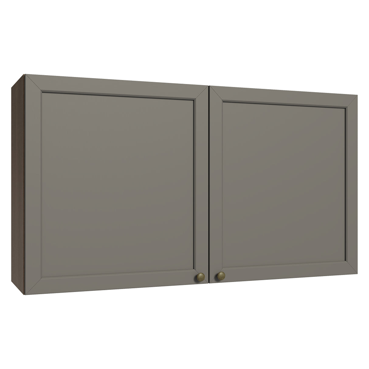 Mueble Superior de Cocina Vik Marrón y Gris 120x66cm con Cuatro Entrepaños y Dos Puertas - MUEBLES SUPERIORES DE COCINA | Bylmo