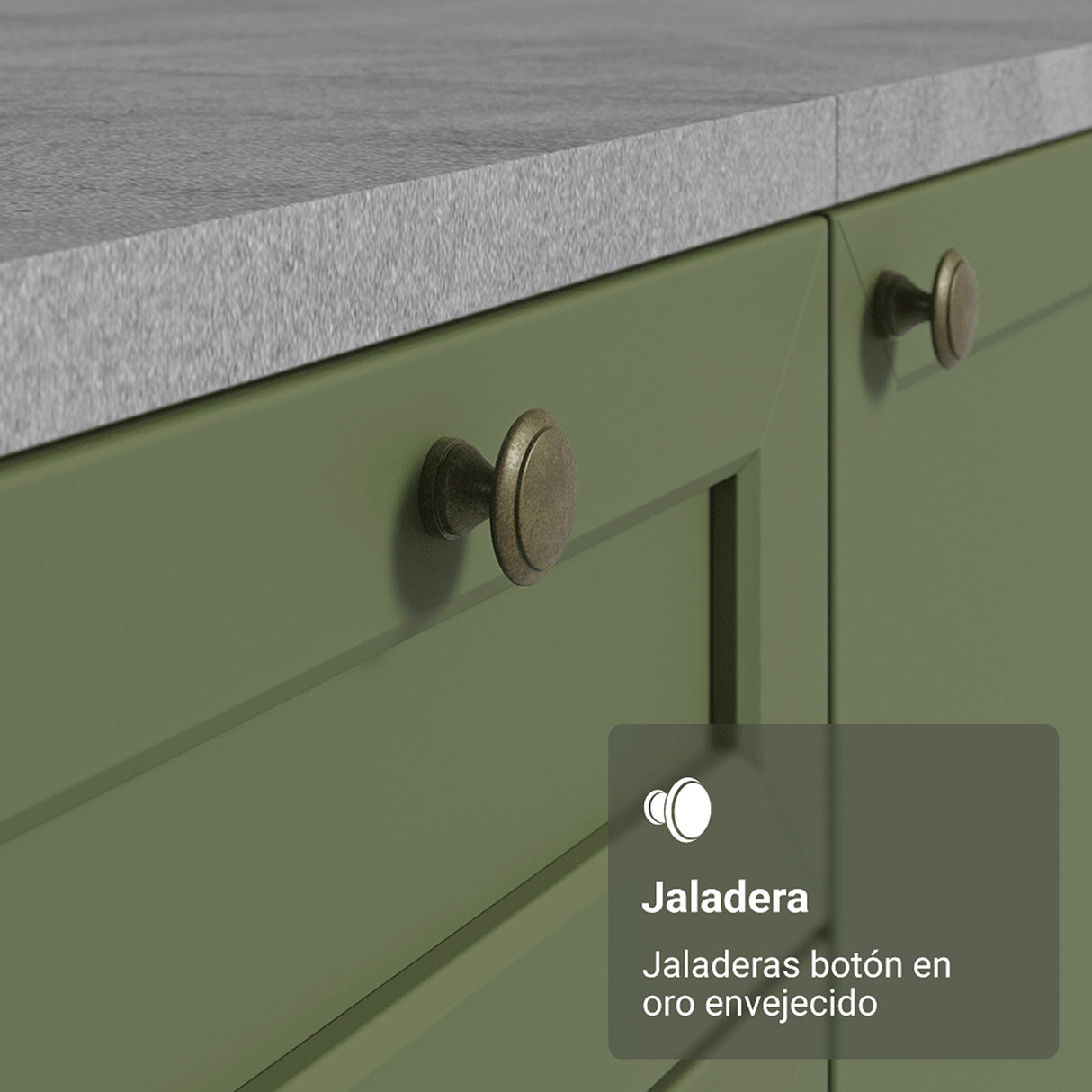 Mueble Superior de Cocina Vik Blanco y Verde 120x66cm con Cuatro Entrepaños y Dos Puertas - MUEBLES SUPERIORES DE COCINA | Bylmo