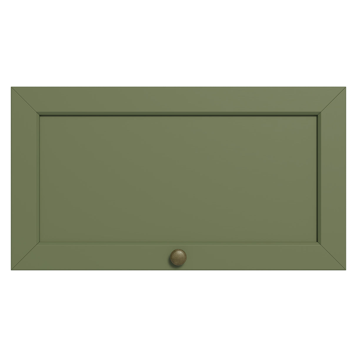 Mueble Superior de Cocina Vik Blanco y Verde 60x33cm con Un Entrepaño y Una Puerta - MUEBLES SUPERIORES DE COCINA | Bylmo