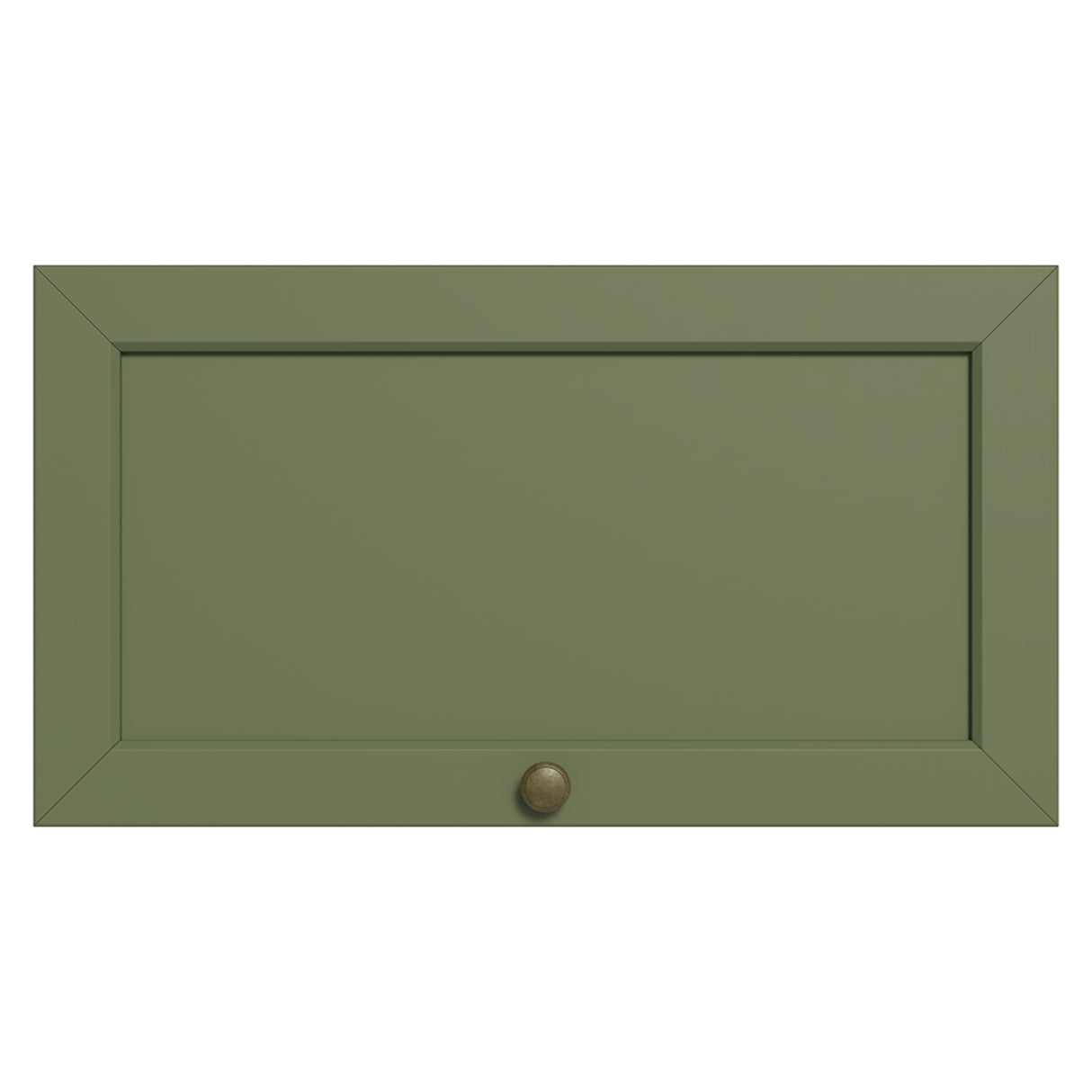 Mueble Superior de Cocina Vik Marrón y Verde 60x33cm con Un Entrepaño y Una Puerta
