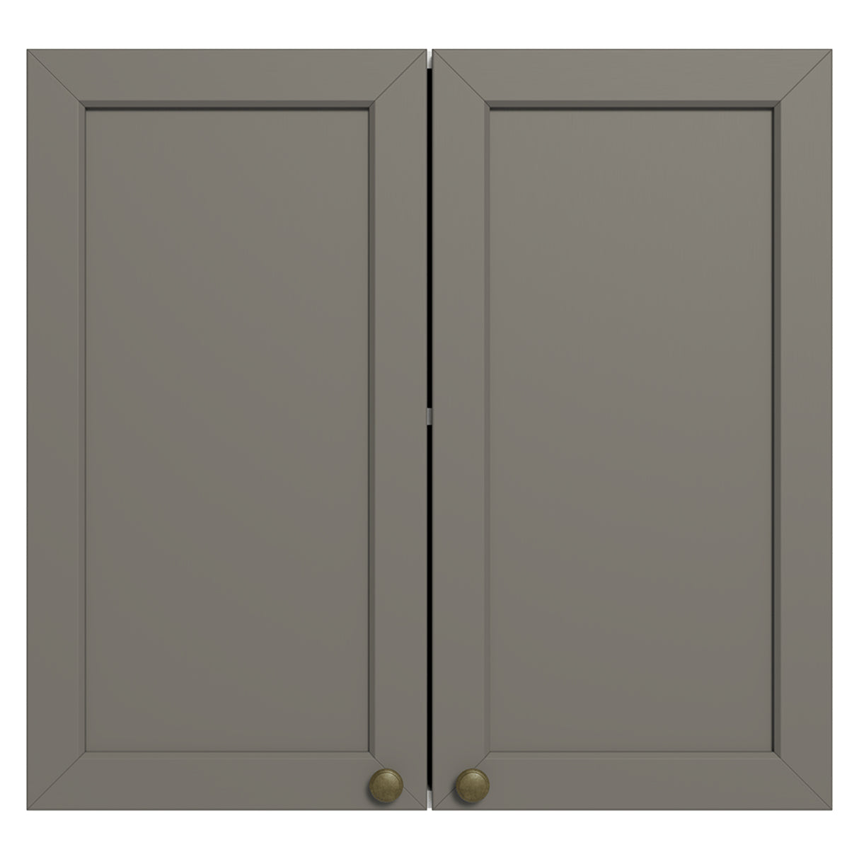 Mueble Superior de Cocina Vik Blanco y Gris 70x66cm con Dos Entrepaños y Dos Puertas