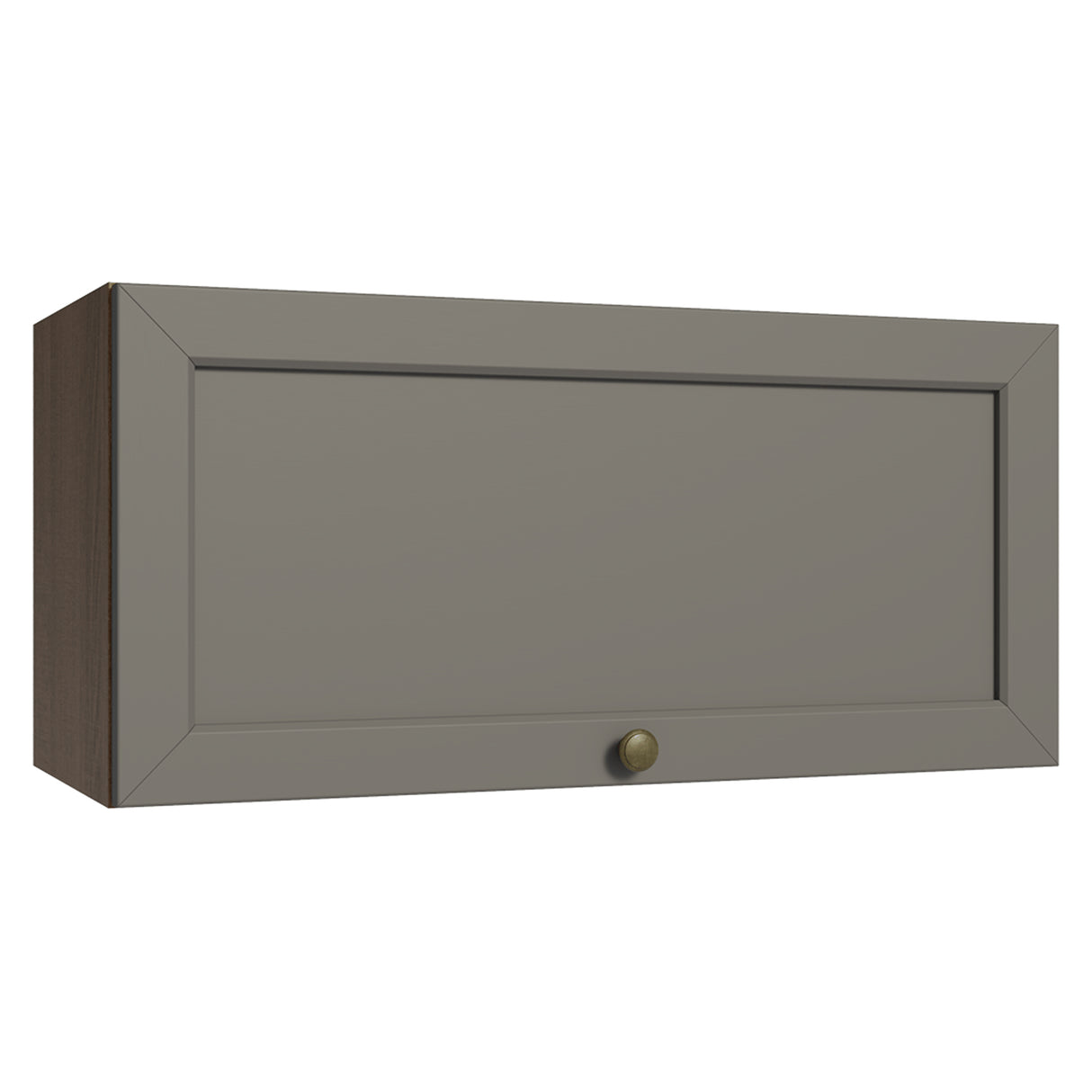 Mueble Superior de Cocina Vik Marrón y Gris 70x33cm con Un Entrepaño y Una Puerta - MUEBLES SUPERIORES DE COCINA | Bylmo