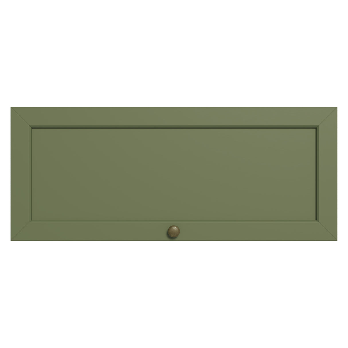 Mueble Superior de Cocina Vik Marrón y Verde 80x33cm con Un Entrepaño y Una Puerta - MUEBLES SUPERIORES DE COCINA | Bylmo