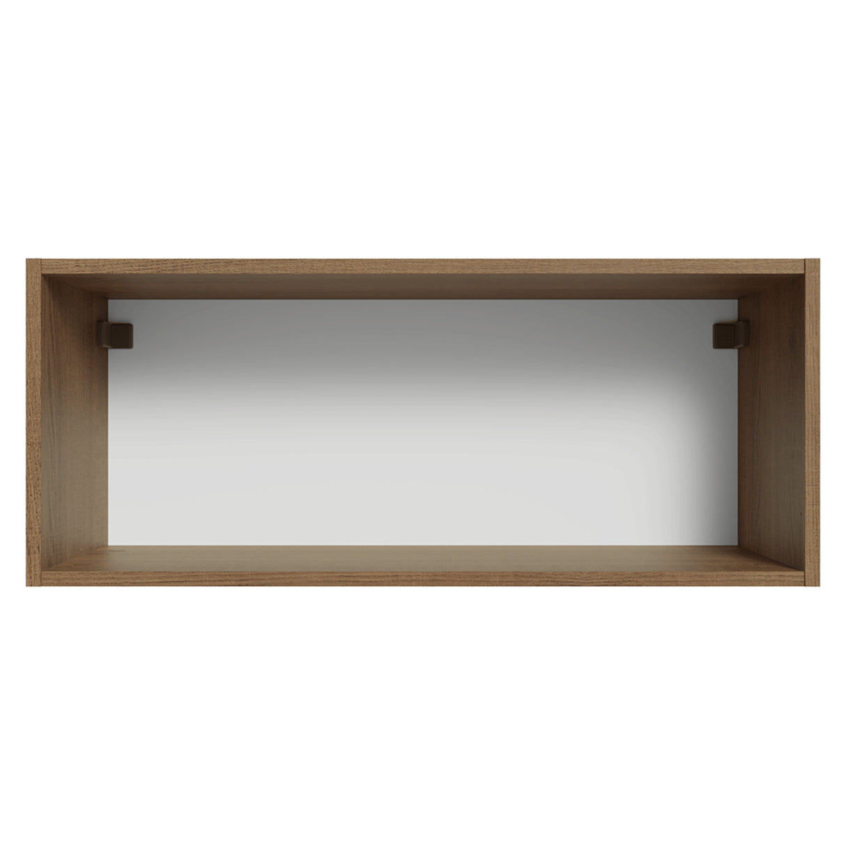 Mueble Superior de Cocina Vik Marrón y Verde 80x33cm con Un Entrepaño y Una Puerta - MUEBLES SUPERIORES DE COCINA | Bylmo