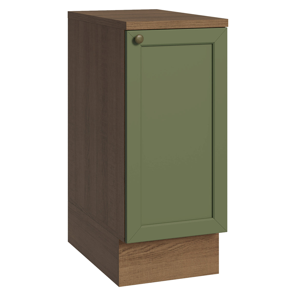 Gabinete de Cocina Vik Marrón y Verde 35x84cm sin Mesón sin Pozuelo - MUEBLES INFERIORES DE COCINA | Bylmo