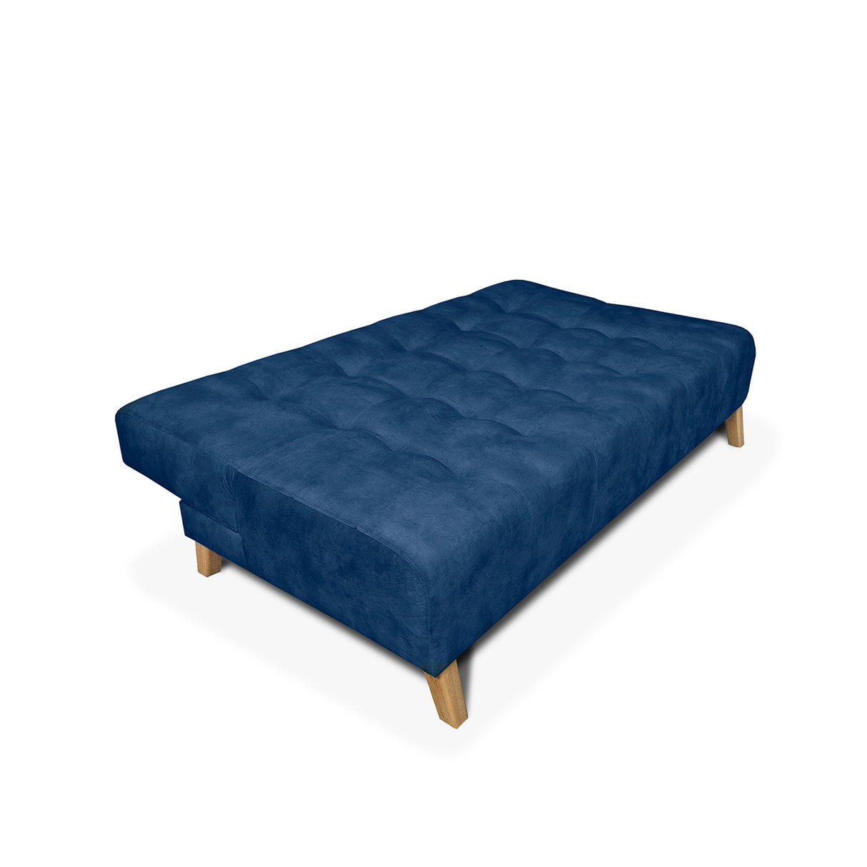 Sofacama Leroy Azul 180x85cm Reclinable de Tres Puestos con Apoya Brazos - SOFAS Y POLTRONAS | Bylmo