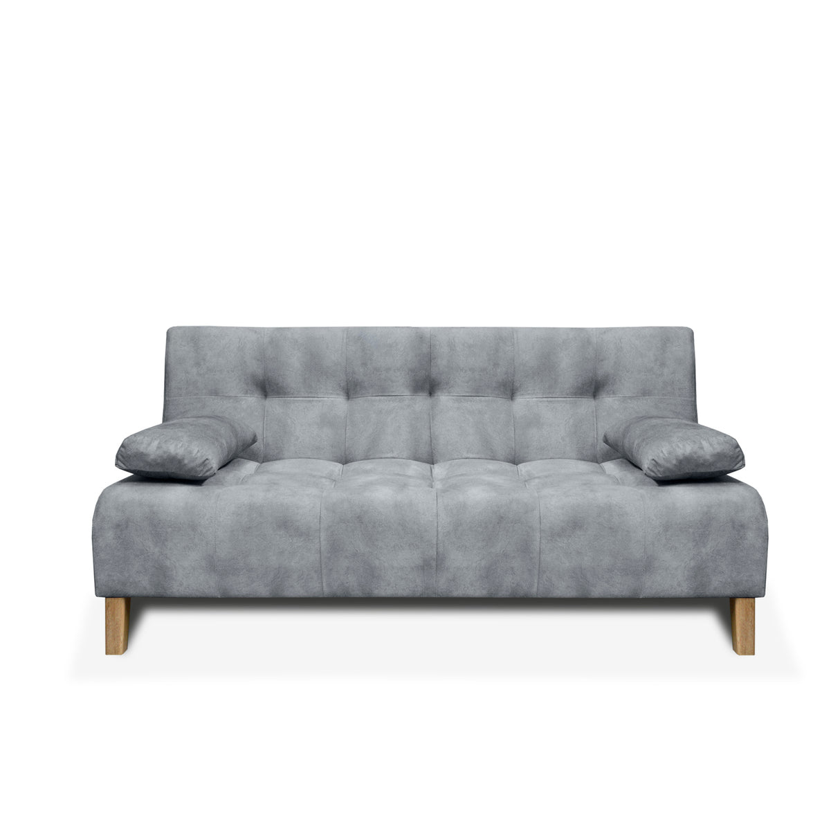 Sofacama Leroy Gris 180x85cm Reclinable de Tres Puestos con Apoya Brazos - SOFAS Y POLTRONAS | Bylmo