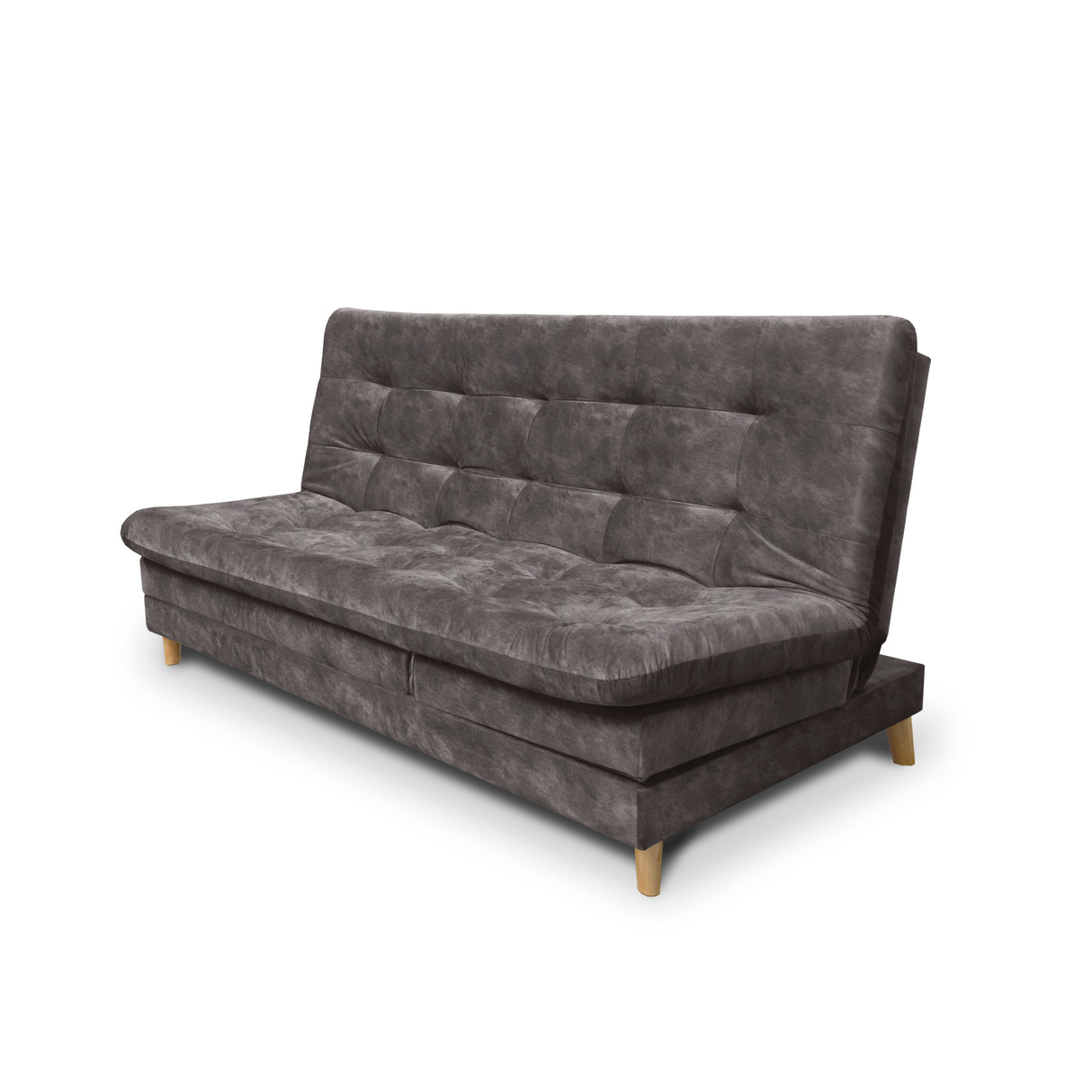 Sofá Cama Tarima Agassi Café 190x95cm Reclinable De Tres Puestos Sin Apoya Brazos - SOFAS Y POLTRONAS | Bylmo