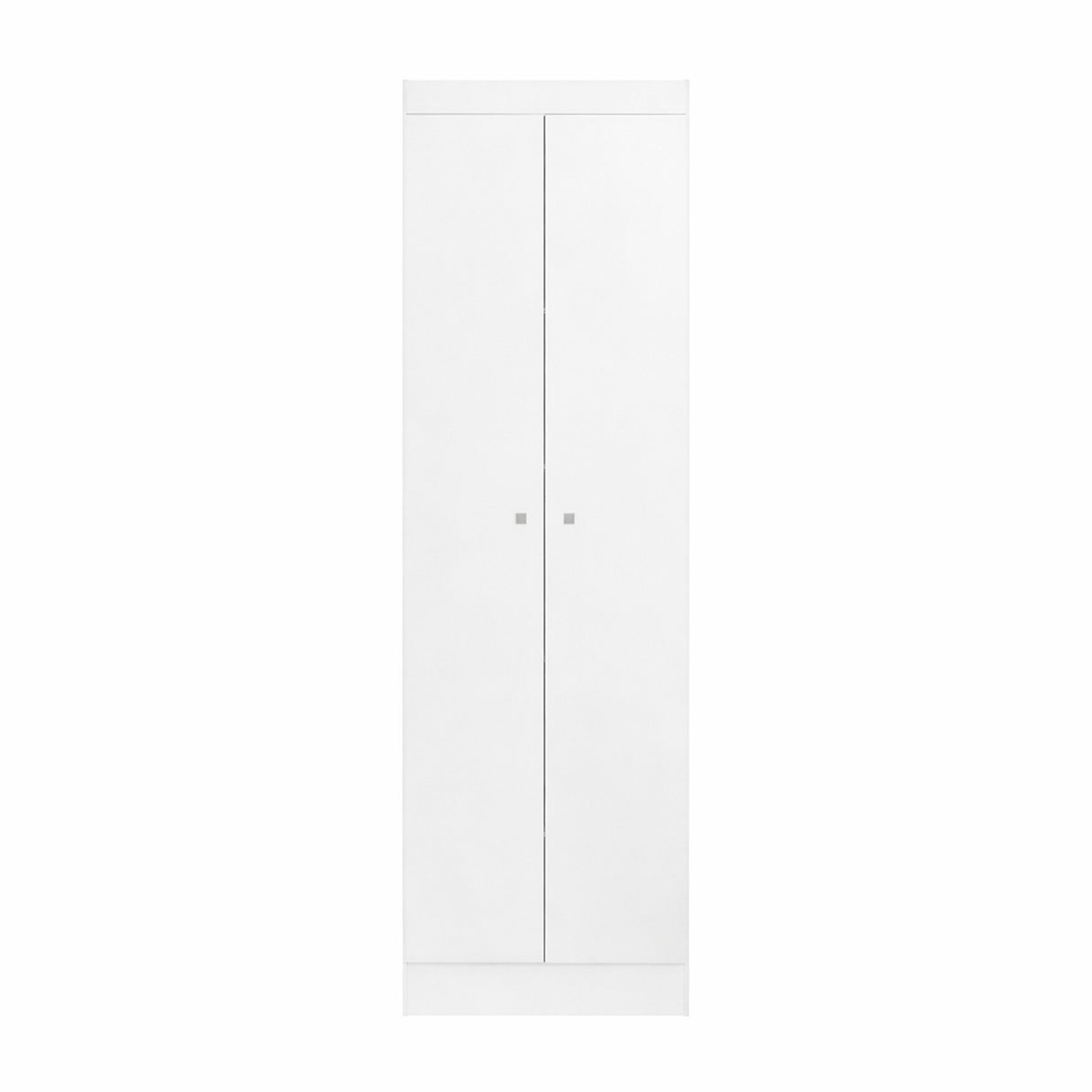 Mueble de Aseo Blanco 55x185cm con Dos Puertas y Seis Compartimientos