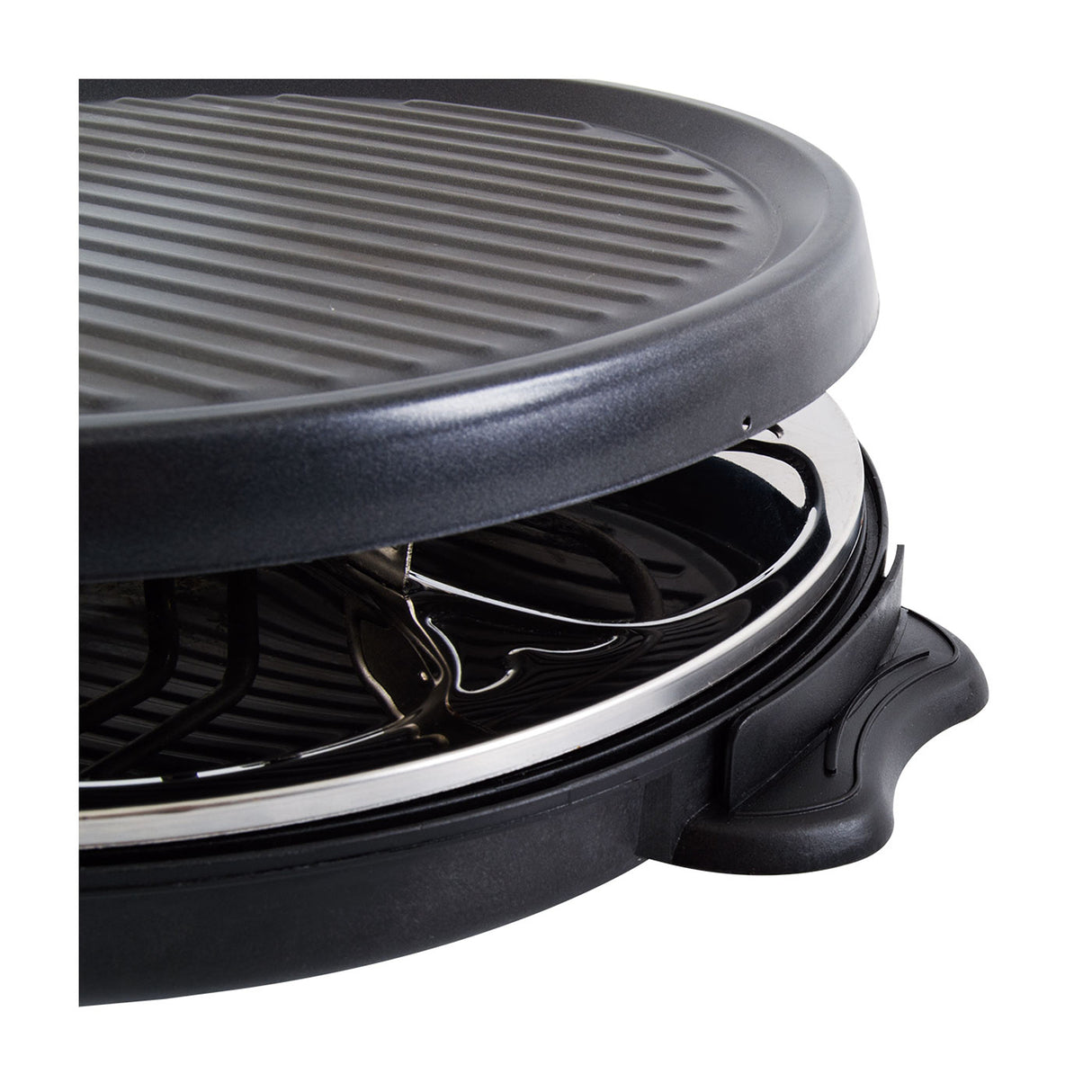 Raclette Kalley Negro Mate 29.5x12.5cm Antiadherente con Seis Mini Sartenes - SARTENES ELECTRICOS | Bylmo