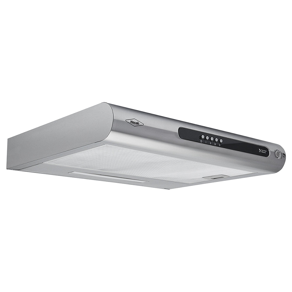 Campana Extractora Haceb Tofu Negro y Inox 59.6x8.4cm 110 Voltios de Tres Velocidades y con Iluminación