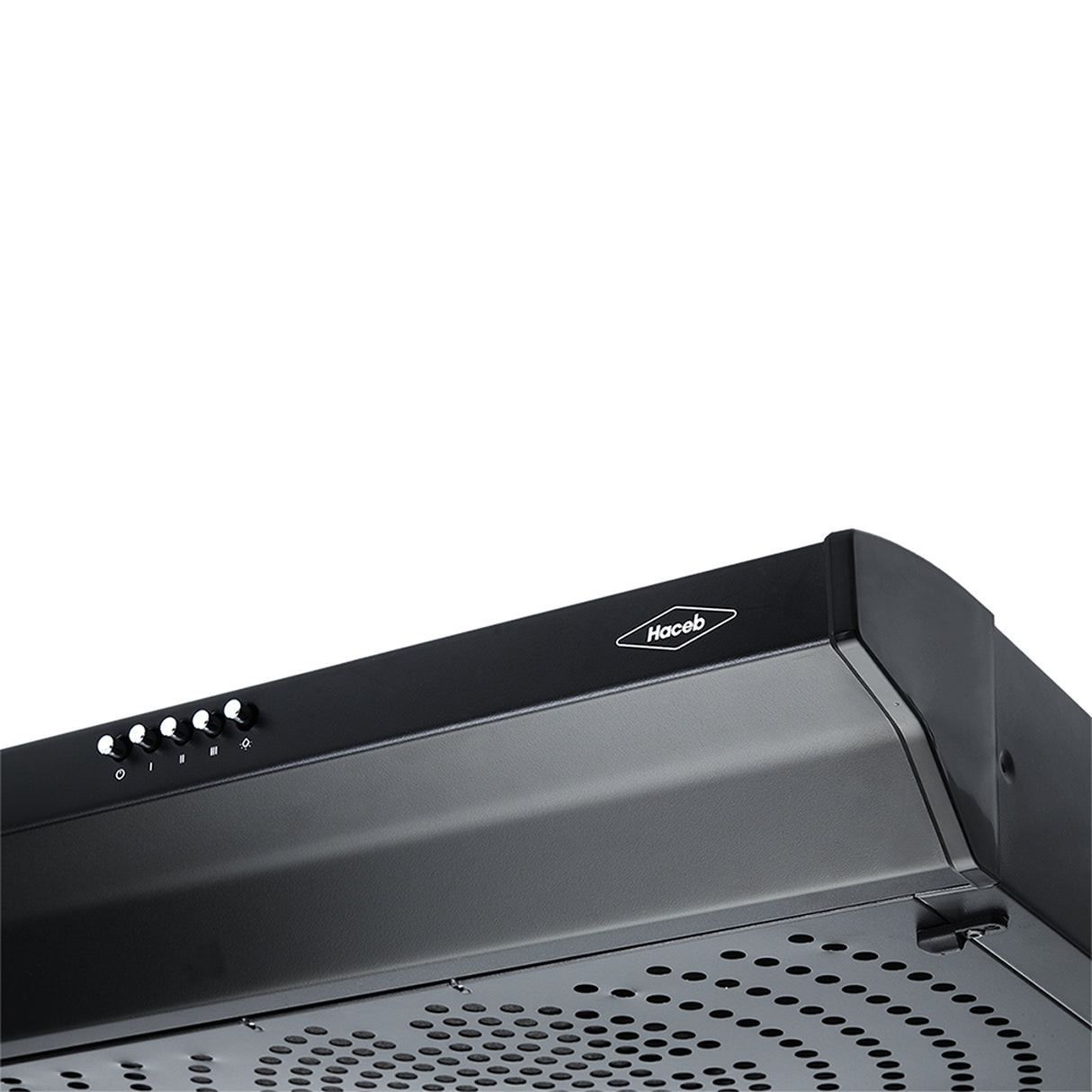Campana Extractora Haceb Kala Negro 60x11.6cm 110 Voltios de Tres Velocidades y con Iluminación - CAMPANAS Y EXTRACTORES | Bylmo